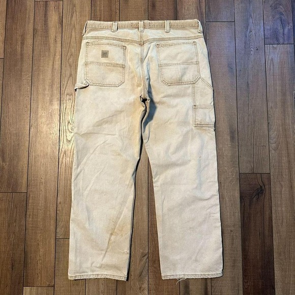 Vintage Lee Carpenter Jeans Men's Size 40 x 32 Baggy Skater Faded Distressed - Picture 1 of 6